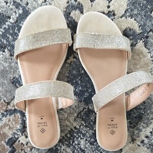Call It Spring Women's Glittering Sandals Size 6.5